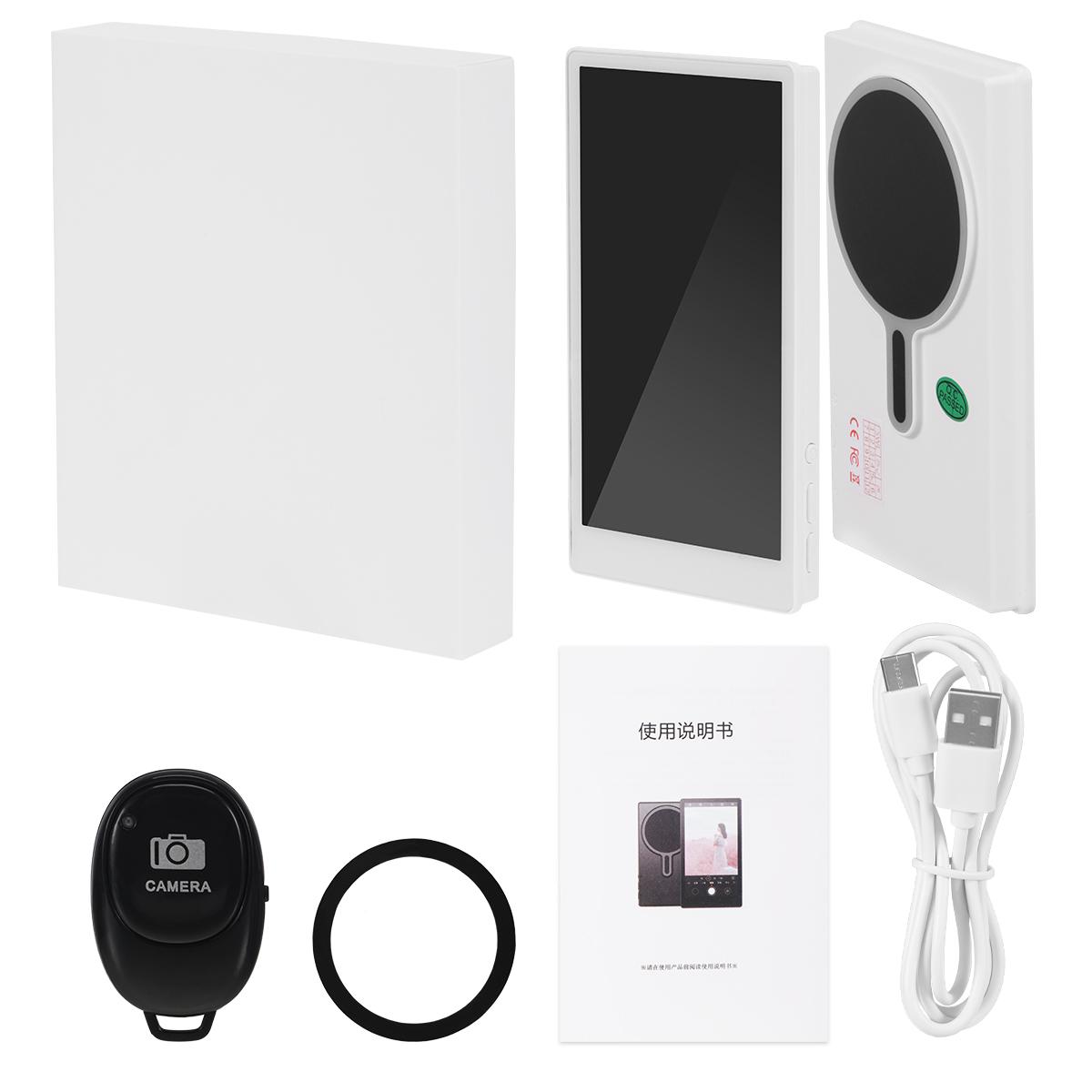 

Магнитный монитор для селфи на смартфоне Full HD Беспроводной Bluetooth Монитор экрана задней камеры Для влога Селфи Прямая трансляция видео белый