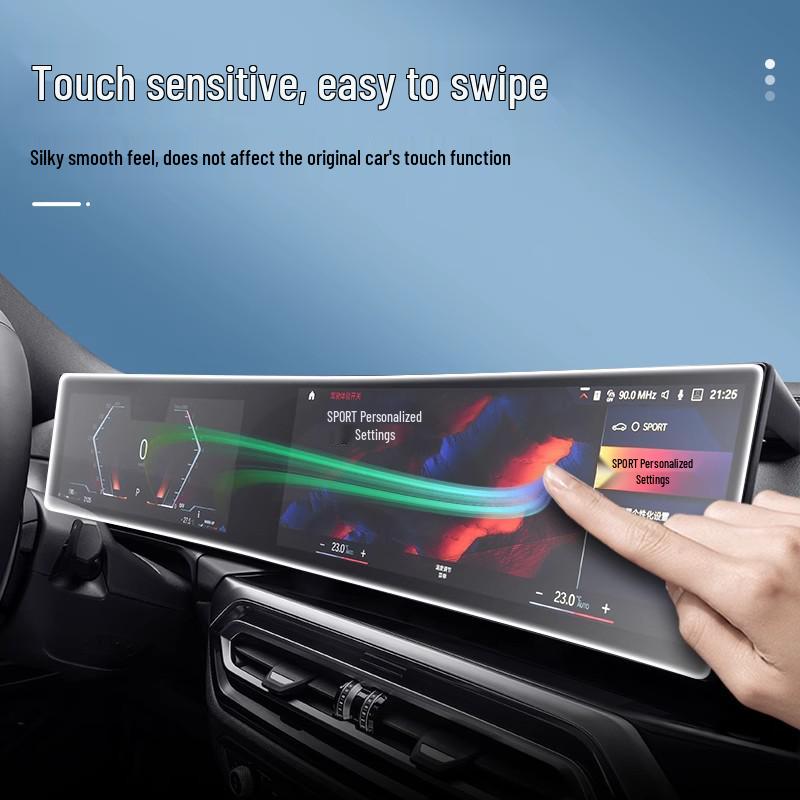 Tempered Glass Screen Protector for 2025 BMW 3 Series Center Console and Navigation Screen