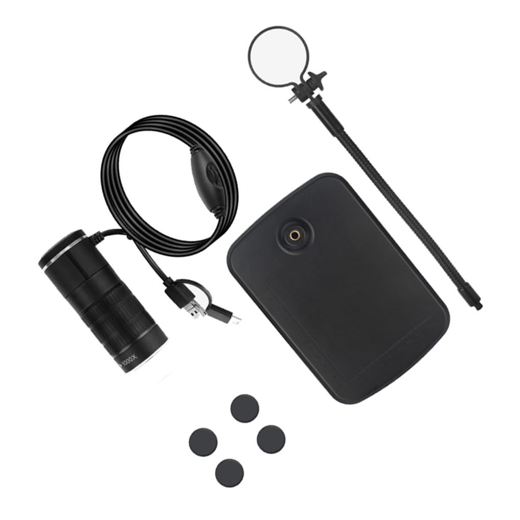 

Цифровой беспроводной микроскоп с перезаряжаемым светодиодным объективом и камерой для пайки