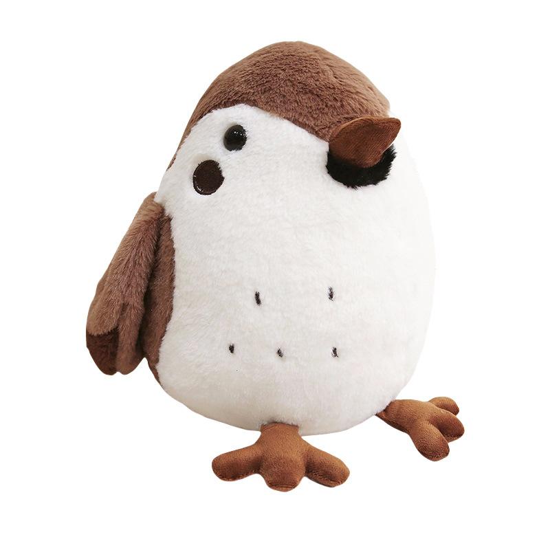 Simulierter Vogel Spatz Puppe Plüschtier Meisenpuppe Heimkissen Kinder Beruhigungspuppe