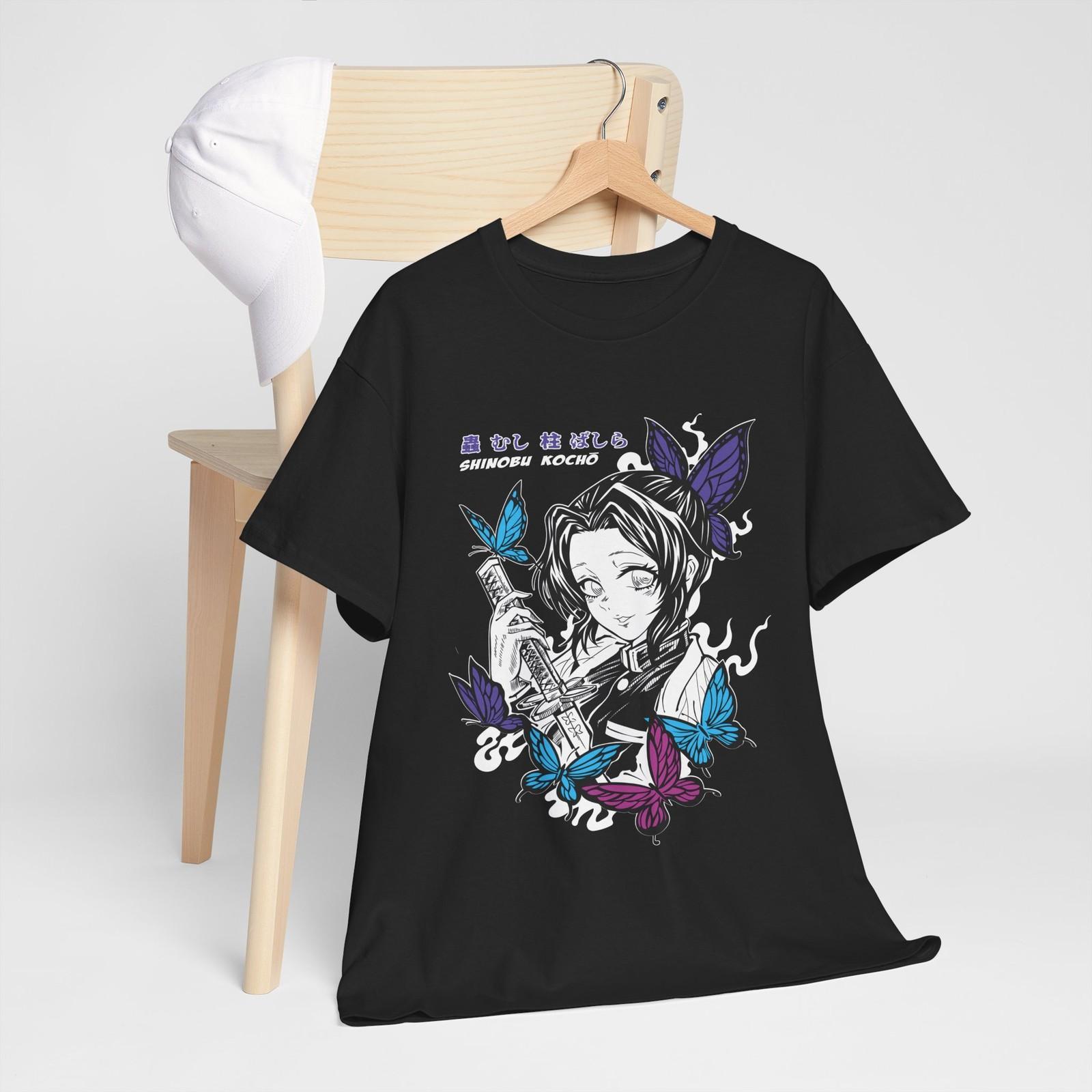

Shinobu Kocho T-Shirt Mens Womens Tees Top Demon Slayer Kimetsu No Yaiba Design Anime Tee All Size S