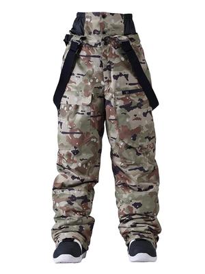 Unisex Windproof Waterproof Camouflage Ski & Snowboard Pants for Winter Outdoor Activities