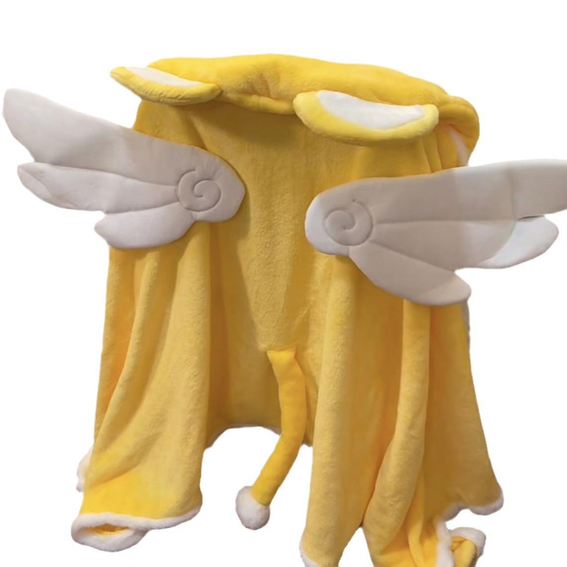 

Шаль шерстяное одеяло кондиционер одеяло одеяло аниме плащ окружающее одеяло 160x120cm жёлтый