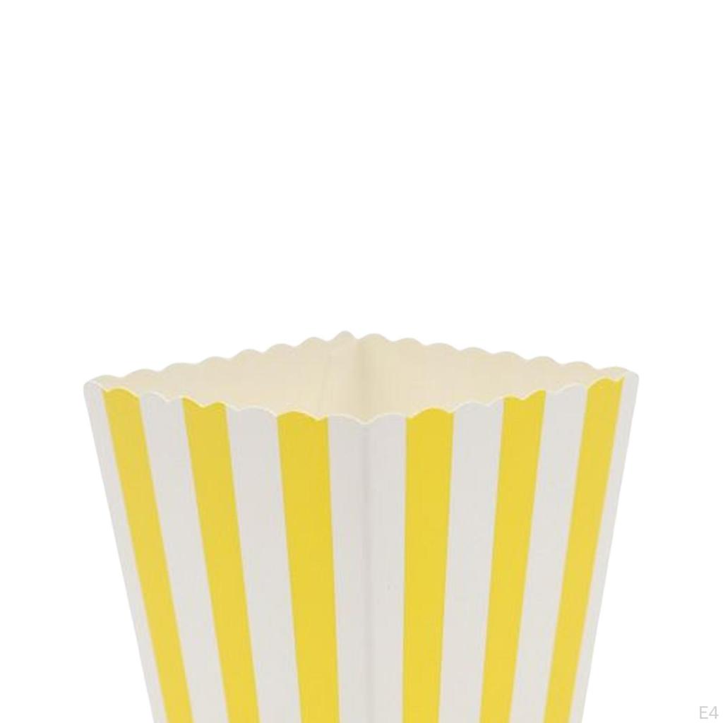 Set mit 10 Popcorn-Geschenkboxen Karton Süßigkeitenbehälter Partys Mini-Papierbehälter