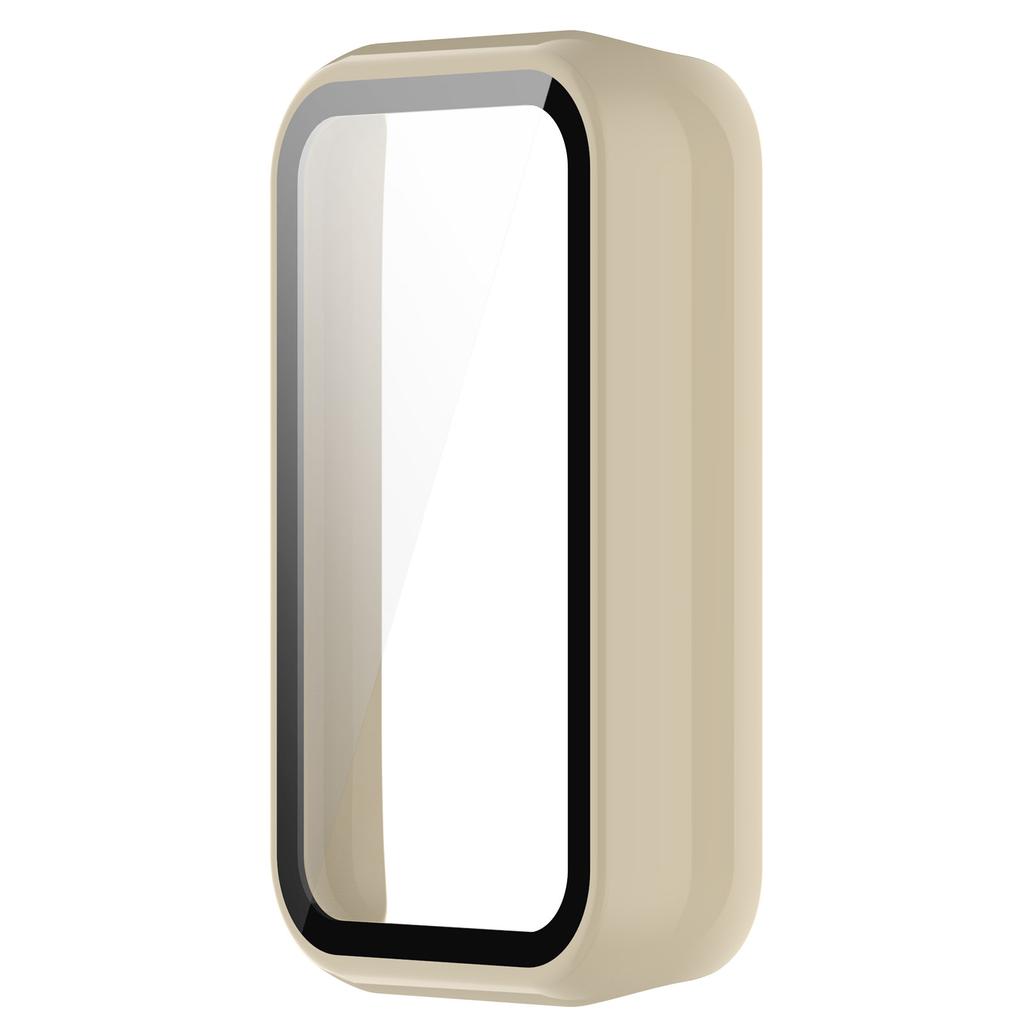 2in1 Glas Displayschutzhülle für Huami Amazfit band 7 Smart Vollschutzhülle Bumper Abdeckung Schale Hartglasfolie Harte Kante
