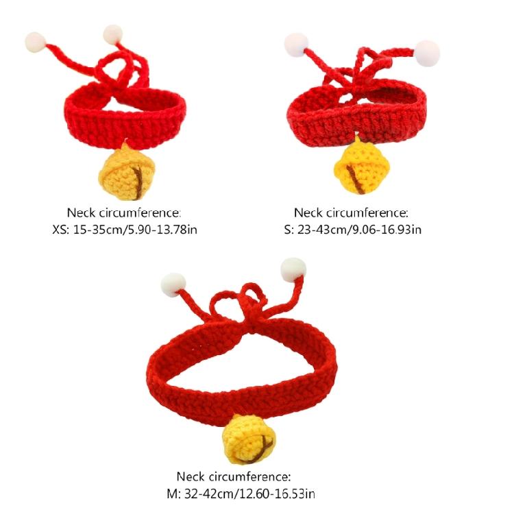 Neck Protective Collar Small Dog Collar Cat Necklace Winter Silent Bell Collar