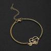 Simple Dumbbell Heart ECG Bracelet Fashion Versatile Jewelry Gift For Best Friend Girlfriend