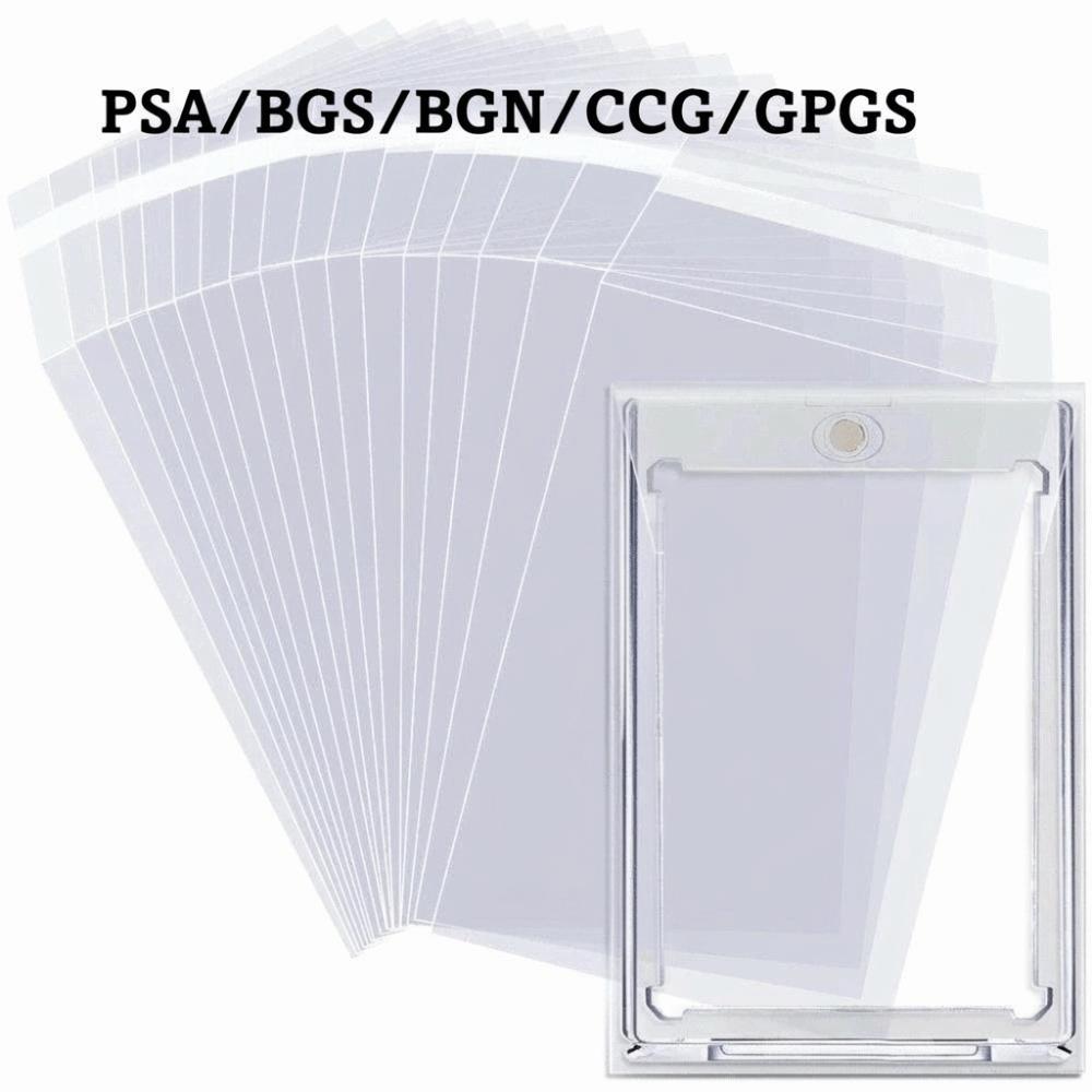 100 Sheets Strong PSA BGS Card Brick Film Waterproof Score Card Protective Film  For Card Box