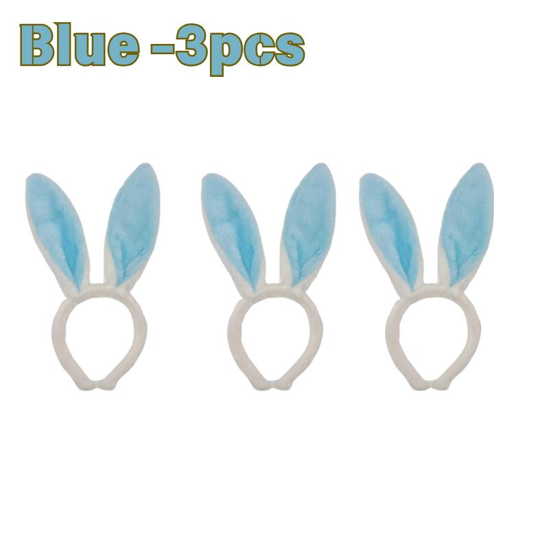 Plush Rabbit Ear Hair Hoop Bunny Ears Headband for Theme Party Stage Performance Easter Cosplay Costume Accessory Hoop Hair