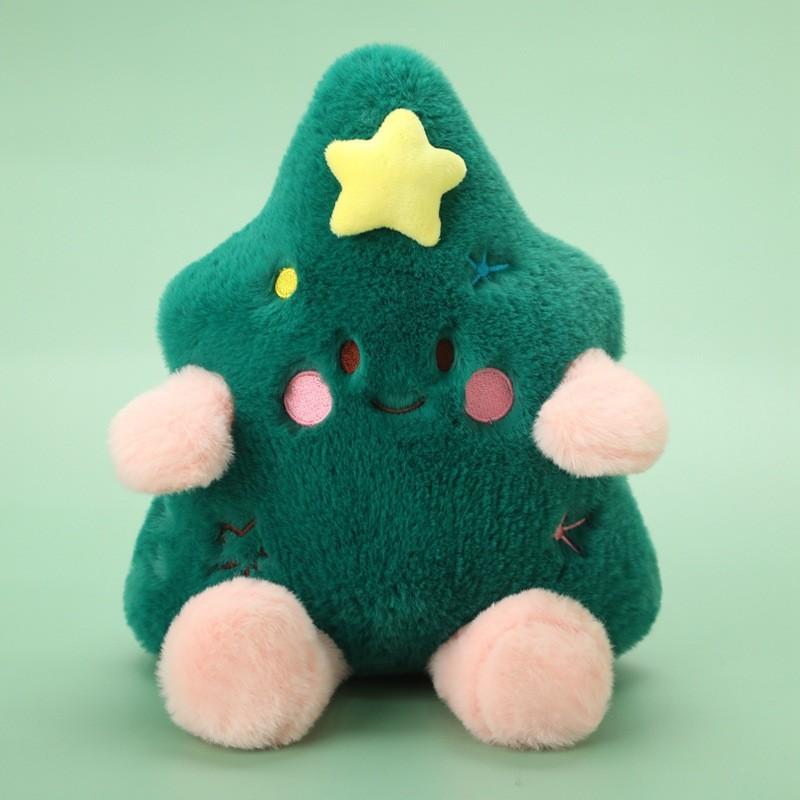

Christmas Tree Snowman Apple Plush Toy Gift For Girls With Pp Cotton Material For Holiday Decor зелёный