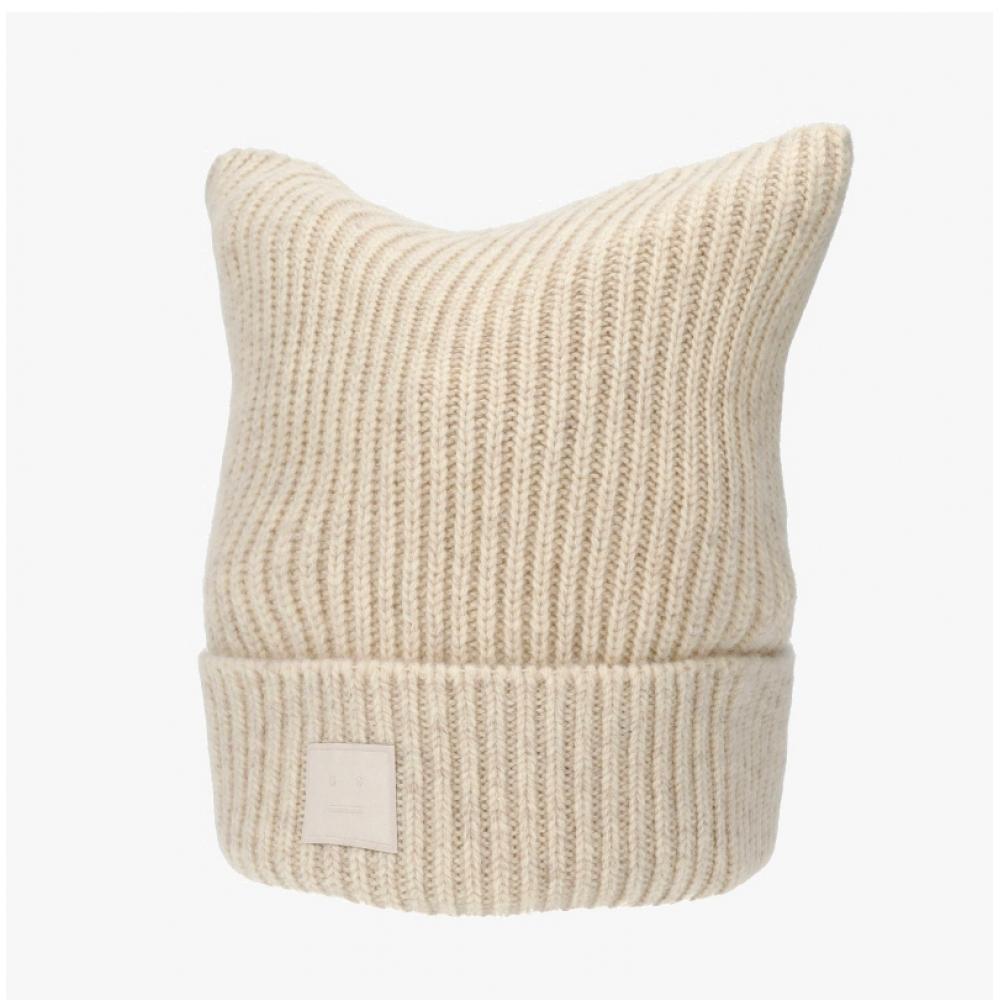 Acne Studios Face Logo Patch Beanie C40426