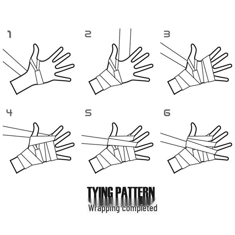 Zhuoao Elastic Boxing Bandage Hand Wraps - Sanda Hand Protector for Punching Bag