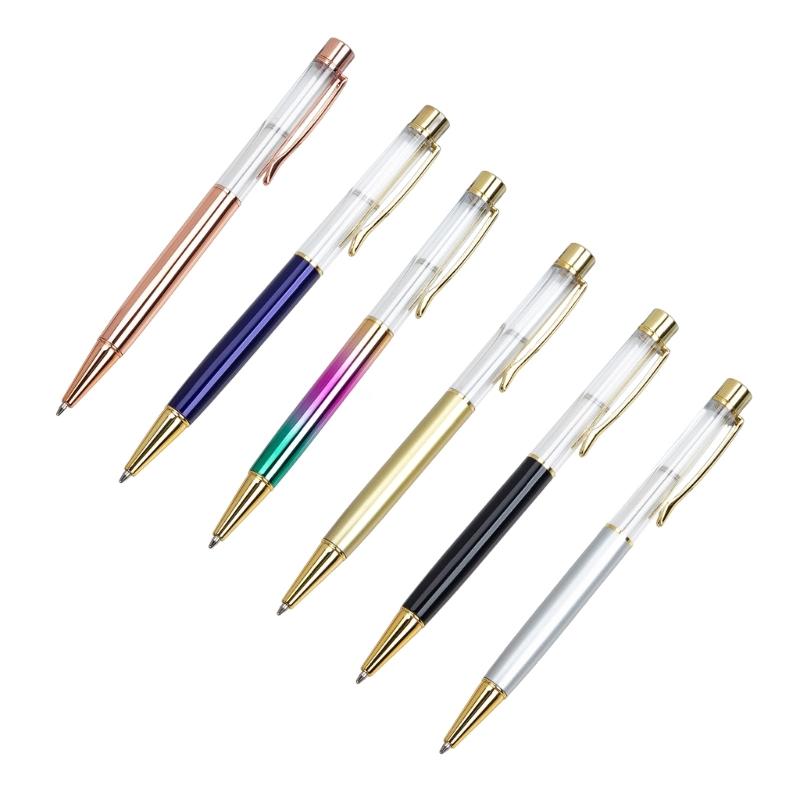 

6Pcs Retractable Ballpoint Pen Metal Office Signing Pen with Pen Clip, Refillable Write Smoohtly Business Gift Pen