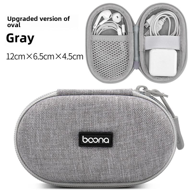 Bluetooth Headset & Charger Storage Box - EVA Protection for Cables, U-Disk, Phone Accessories