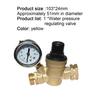 M11-0660R Water Pressure Brass Valve Effective Universal Regulator Safe Adjustable Water Pressure Regulator with