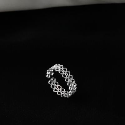 Dantel Aşk Yüzüğü Kadın Niş Basit Kişilik Tasarımı Soğuk Rüzgar Yüzüğü Sevgililer Günü Hediyesi Takı