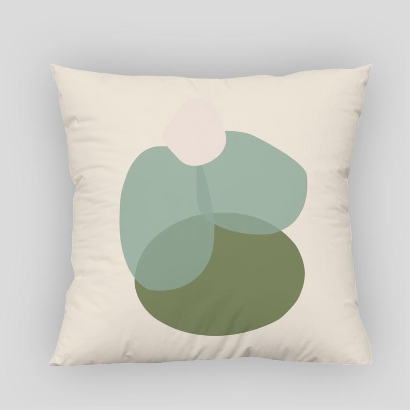 New Custom Modern Green Style Pillowcases Printed Square Pillowcase Home Decorative Zipper Pillow Cover 35X35Cm40X40Cm(One Side)