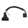 20 Pin Jack for USB Male To  2.0 9 Pin Female Splitter Adapter Cable Wire Converter for Microphone Device Connected Tools