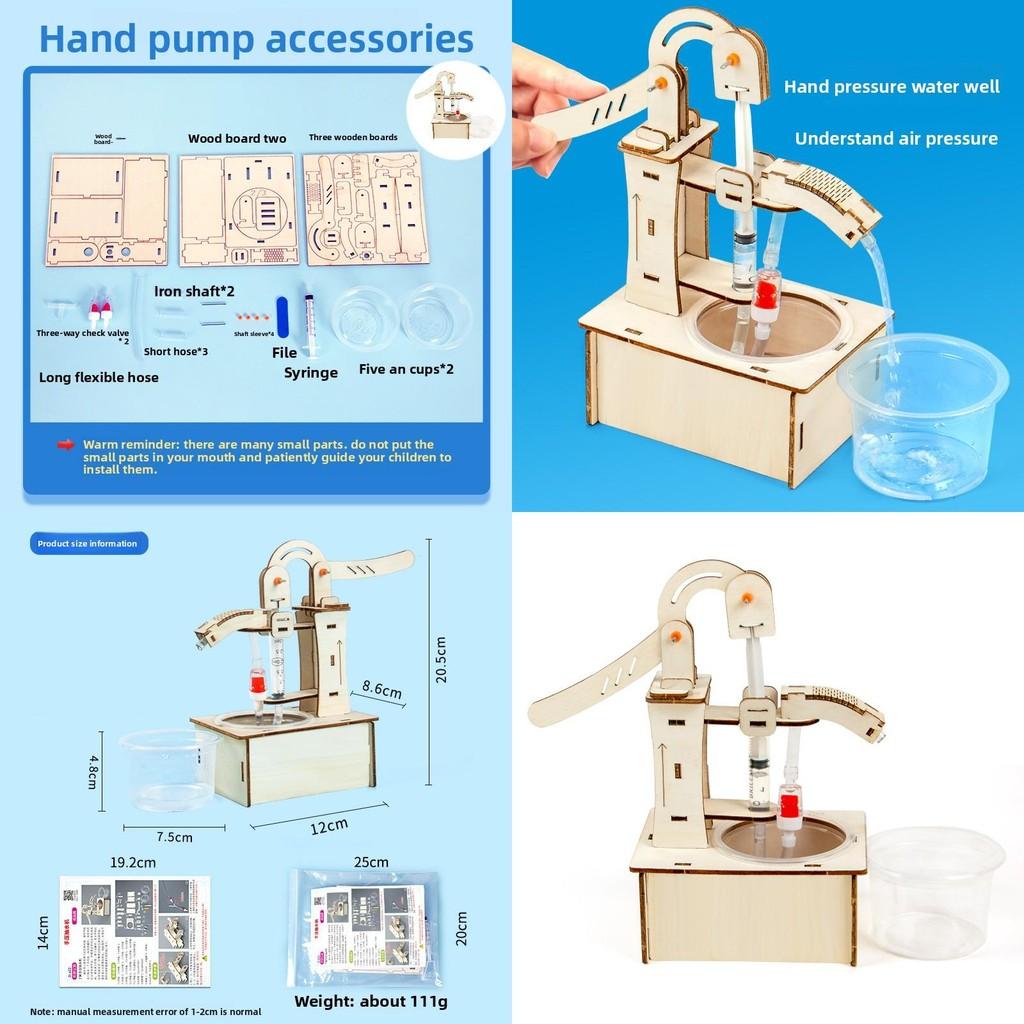 Science Experiment Diy Hand Pump Kit For Kids Educational Science Toys