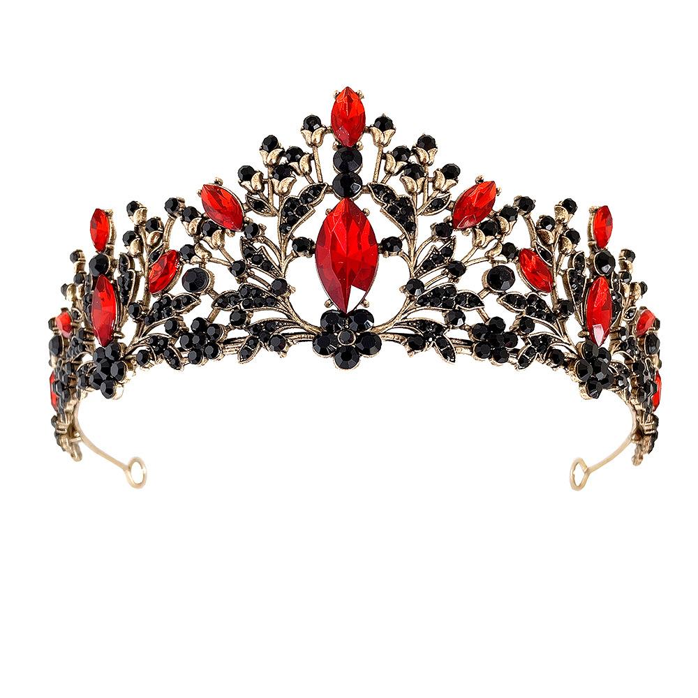 Korean Alloy Rhinestone Bridal Crown Marquise Rhinestone Princess Crown Wedding Dress Accessories Bridal Tiara