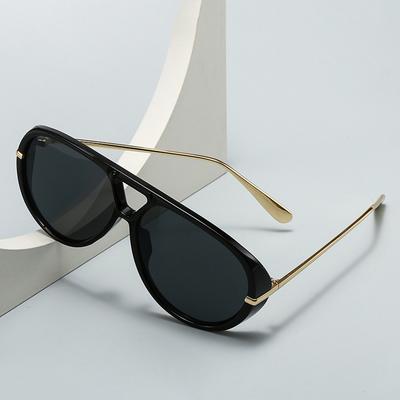 New Metal Frame Pilot Sunglasses Women Men Round Sun Glasses Female Circular Eyewear Oculos De Sol for Male Female Eyeglasses