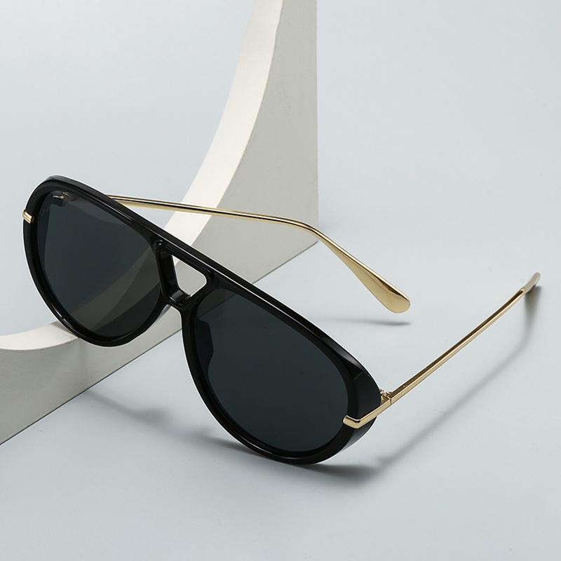 New Metal Frame Pilot Sunglasses Women Men Round Sun Glasses Female Circular Eyewear  for Male Female Eyeglasses