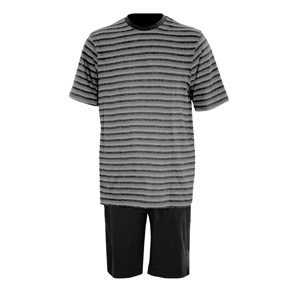 Momentii Mens Stripe Short Lounge Set