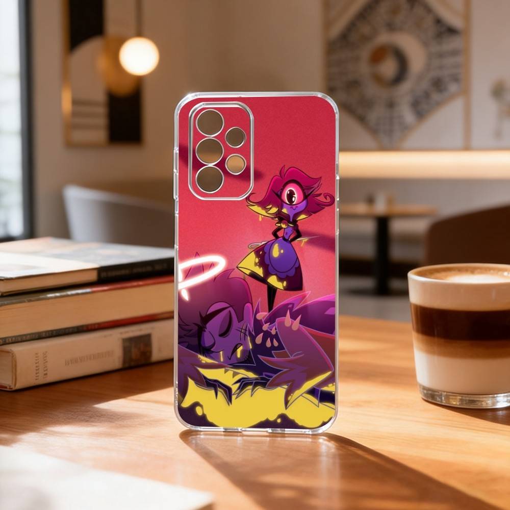 H-Hazbin Hotel N-Niffty  Phone Case Transparent Silicone Soft For Samsung S25,S24,S21,S22,S23,S30,Ultra,S20,Plus,Fe Samsung S21Ultra
