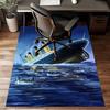 1pc Titanic1 Design Printed Area Rug Carpet for Bedroom Living Room Home Decor Rugs Mat Non Slip Mat Rug for Bedside