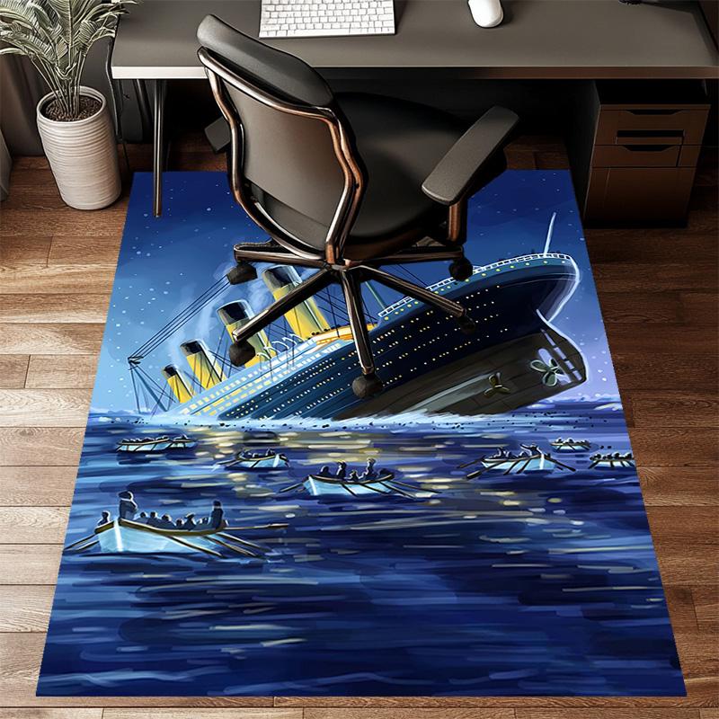 1pc Titanic1 Design Printed Area Rug Carpet for Bedroom Living Room Home Decor Rugs Mat Non Slip Mat Rug for Bedside