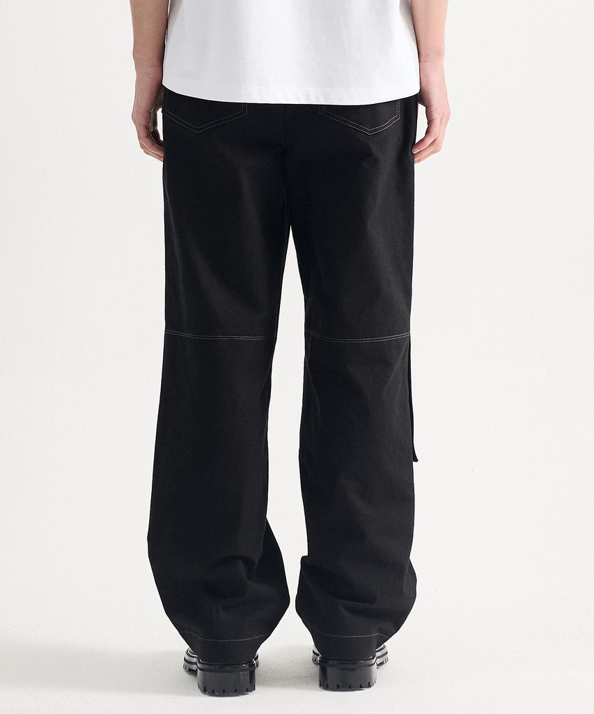 Eichijig Detachable Double Knee Trousers - Black