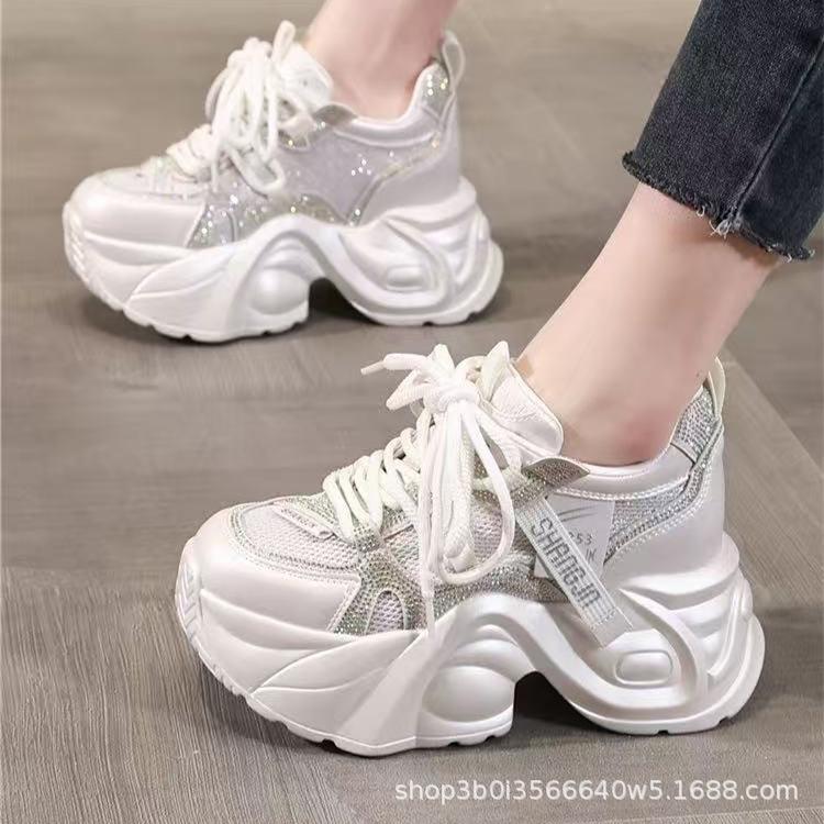 

Dad shoes women s shoes 2025 summer mesh new thick-soled inner height increase explosive version casual fashion versatile dad shoes 39