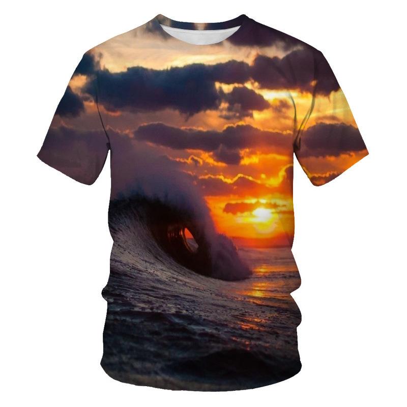 

Летняя футболка с круглым вырезом, мужская китайская тушь, короткий рукав, мужская и женская одежда, быстросохнущий топ XXS-6XL 6XL