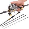 Fishing Reels and Rods Combos Carbon Fiber Fishing Poles with Baitcasting Fishing Reels Bass Fishing