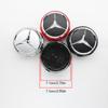 4Pcs 60mm 75mm Car Wheel Center Logo Badge Hub Cap For Mercedes Benz W211 W205 W213 W203 C218 A207 CLA CLS E Class Accessories