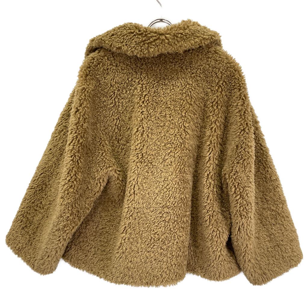ETRE TOKYO 1221600017 Brown Faux Sheep Fur Jacket Jacket M BrownUsed