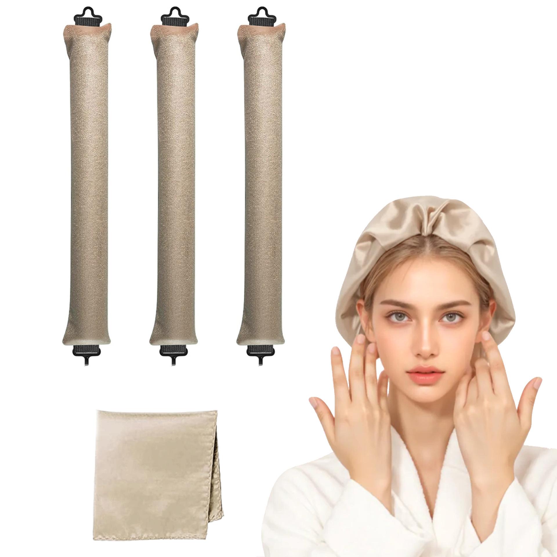 

Heatless Curling & Bun Headband – Overnight Sleep Styler for Big Waves or Sleek Updo, Minimalist No-Heat Hair Tool for Wome