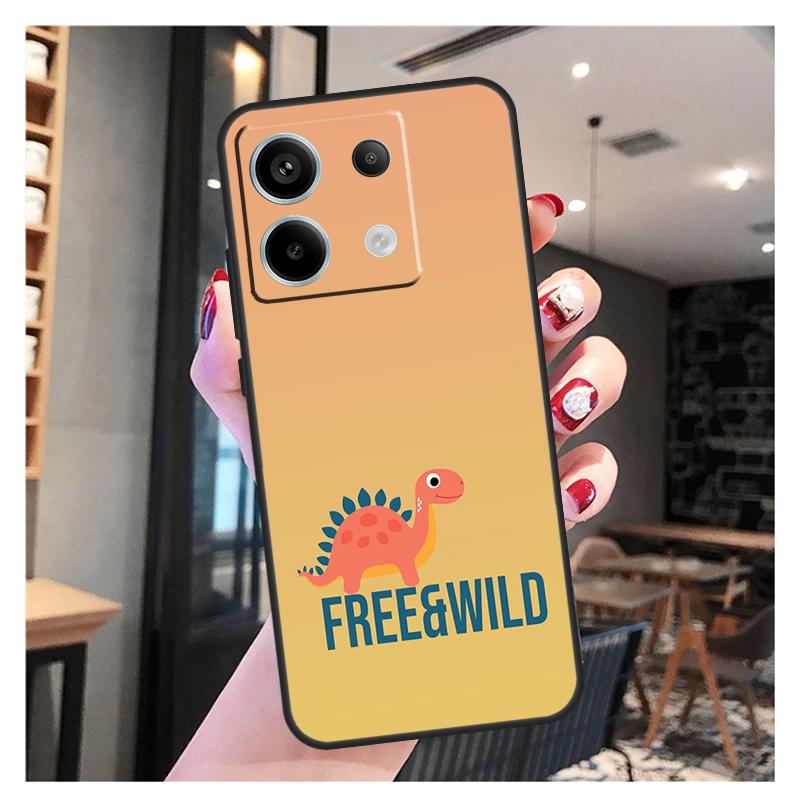 Cute Dinosaur Tea-Rex Case For Xiaomi Redmi Note 13 12 10 9 8 11 Pro 12S 11S 10S 9S Remdi 13C 9C 10C 12C Cover