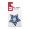 Ecusson thermocollant - Rayher - Etoile en jean - 6 cm - Facile à appliquer - Tendance