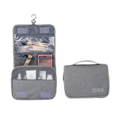 Trousse de toilette pour femme, imperméable, à suspendre, idéale pour les voyages, en tissu Oxford. Sacoche de rangement portable pour homme, idéale pour les affaires. Organisateur de produits de toilette.