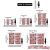 Set Of 2 Flat Printing Jit Curtains Without Rod Festive Truck Journey Fashionable Chic Polyester Curtain Made