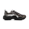Li Ning Boom Support Cushioning Slip Resistant Abrasion Resistant Rebound Low Top Running Shoes Women's Silver Black ARXV006-4