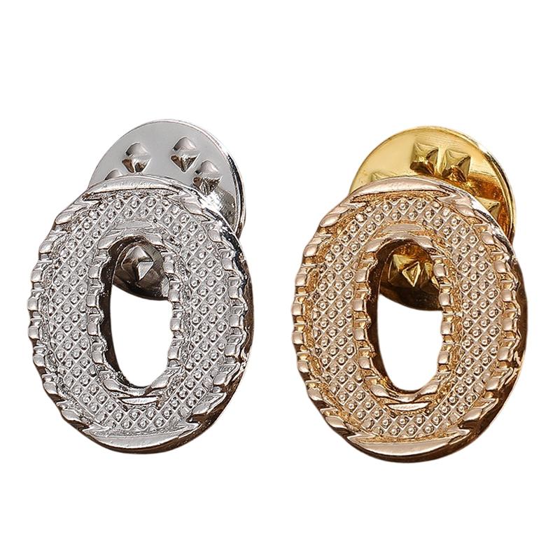 2Pcs New Metal Initial A To Z Pin 26 English Letter Pins Brooches Suit Shirt Badge Lapel Pin Fashion Jewelry For Men Women