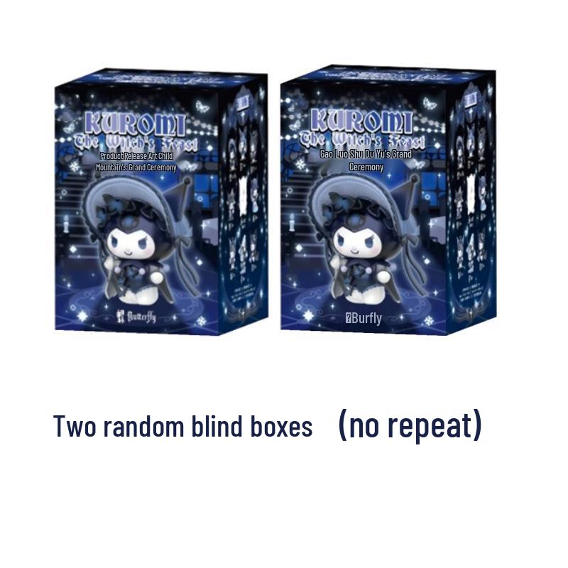 Figurină Cutie Surpriză Sanrio Kuromi Festinul Vrăjitoarei: Păpușă Ornament de Birou la Modă
