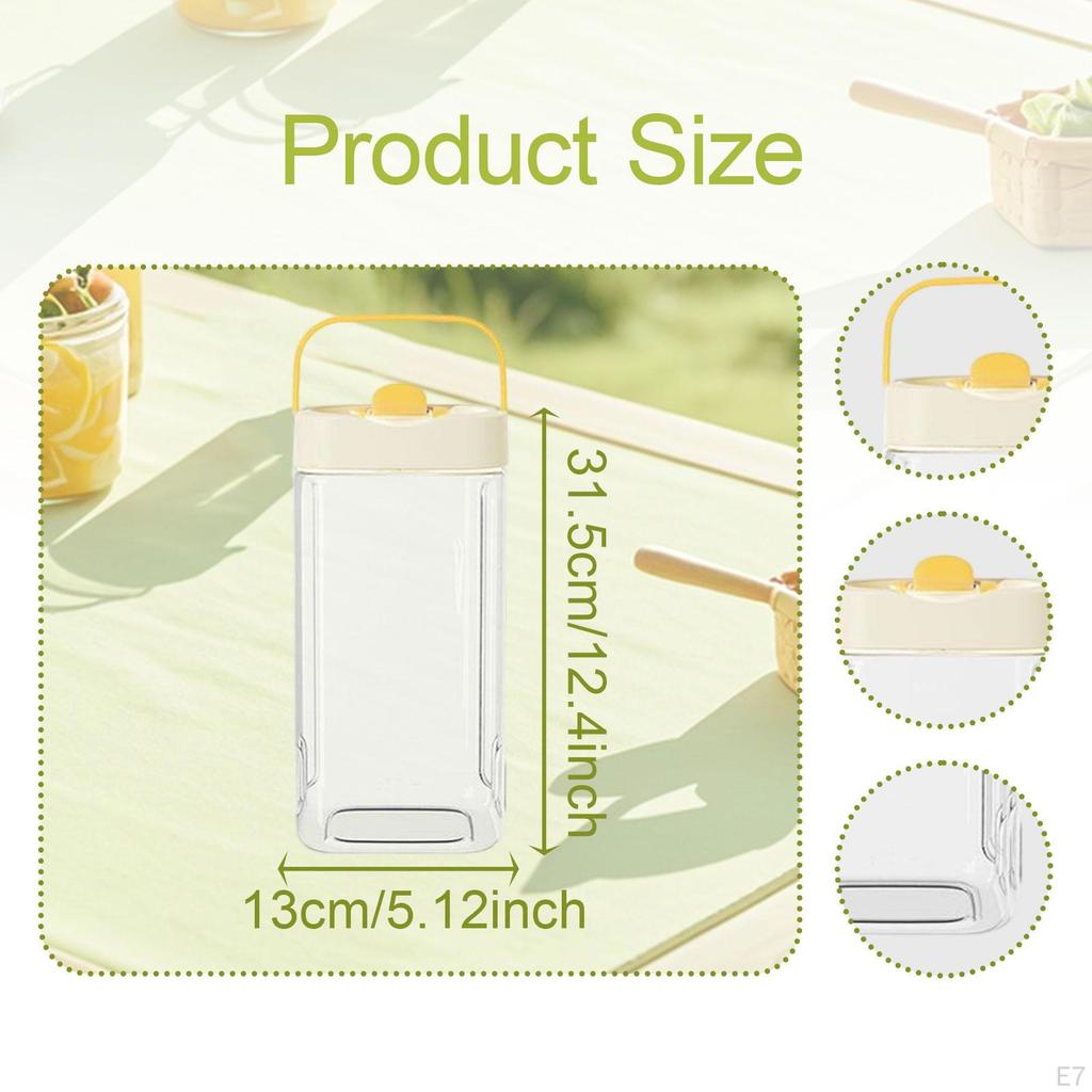 Water Pitcher Beverage Dispenser Large Capacity Portable Fruit Infuser Teapot