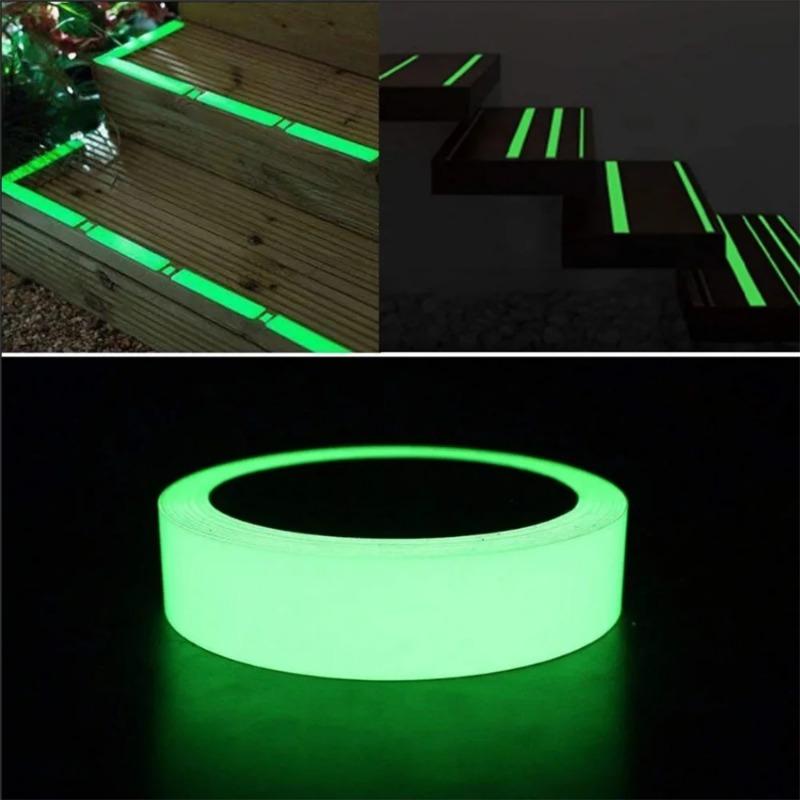 Luminous Tape Luminous Tape Green Warning Ground Light Storage Stair Anti Slip Sticker Reflective Fluorescent Tape