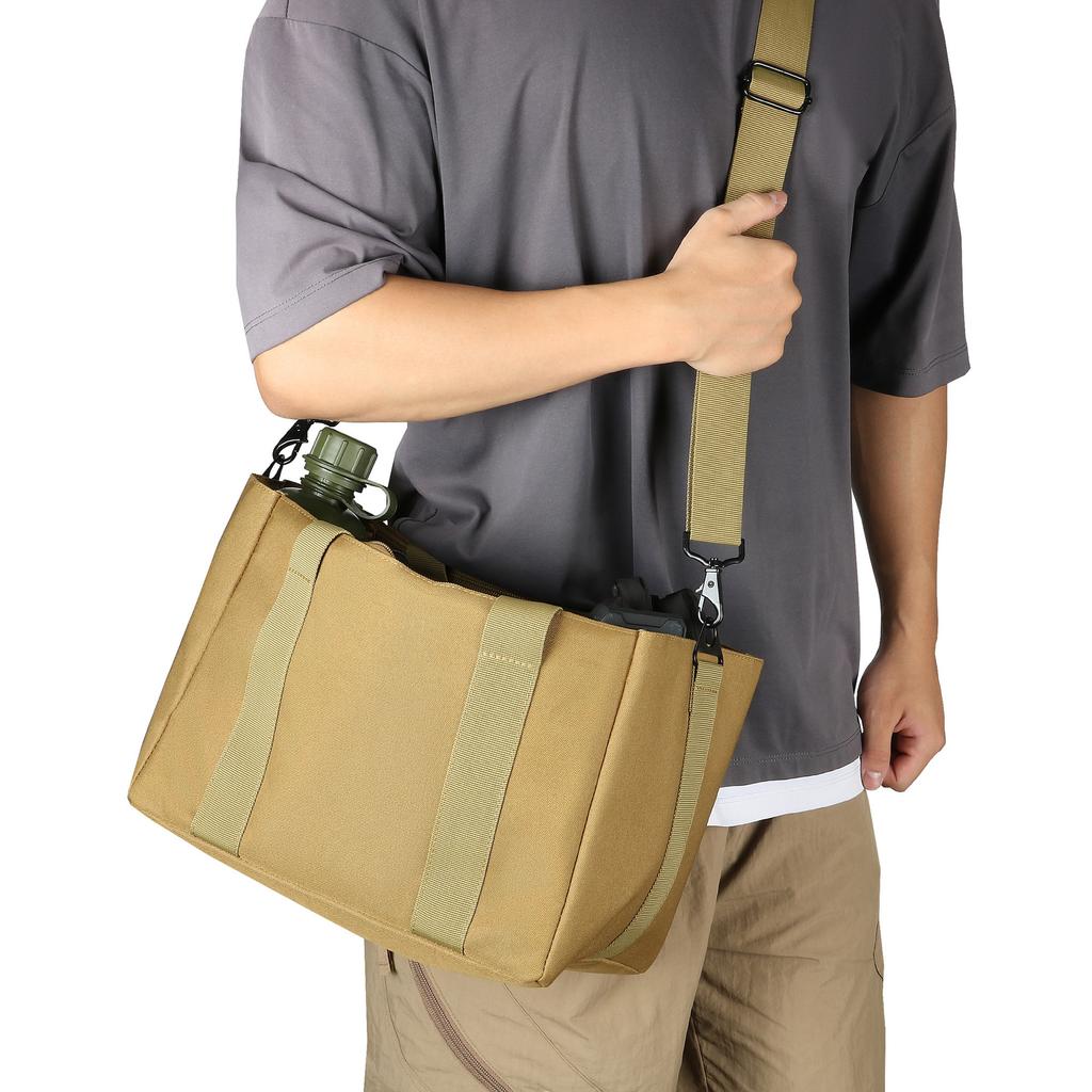 Outdoor Storage Bag Large Capacity Casual Bag Oblique Span Bag Oxford Waterproof Gun Bag Sorting Separation Bag Military Fan