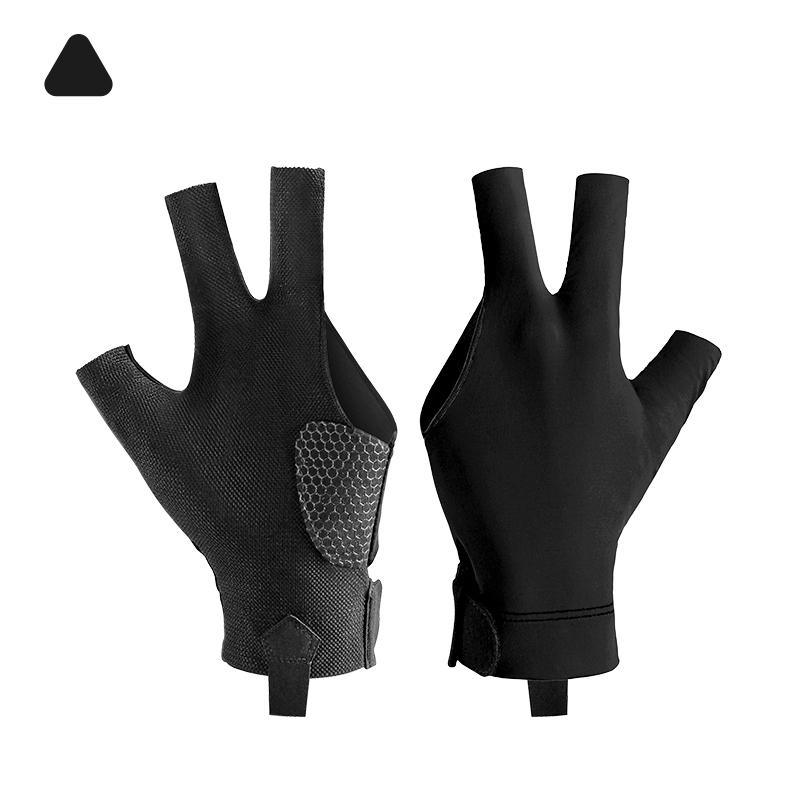 

1Pc Three-Finger Billiards Gloves Fingerless Billiard Handguards Silicone Non-Slip Lycra Elastic Breathable S