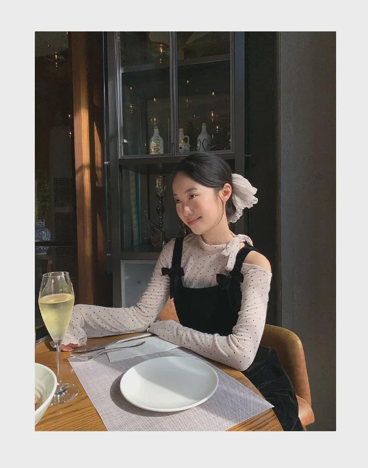 Winter 2024 French Retro Velvet Suspender Dress - Age-Reducing Style F2561