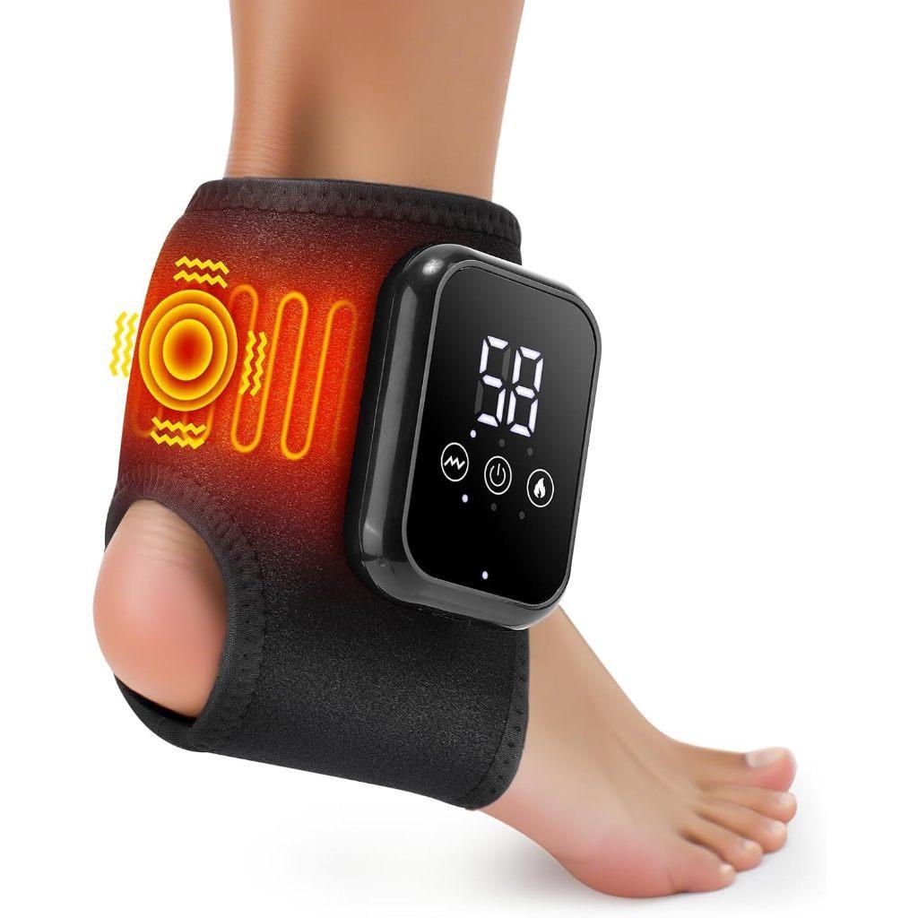 Ankle Joint Therapy Device Wireless Ankle Heating Pad Pain Relief Ankle Heating Massager Universal Foot Ankle Massager